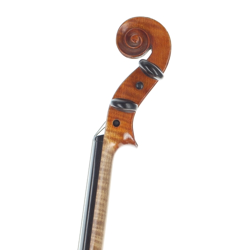 2439 - Early 20th century violin labelled Nicolaus Amatus..., 14 1/4