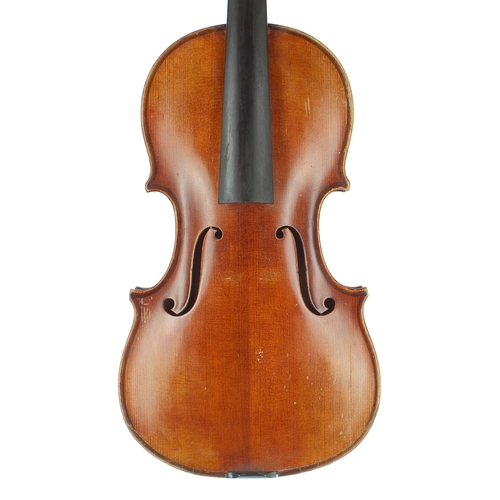 2440 - Violin labelled Audinot Mourot, Luthier á Paris no. 5, Annee 1973; also signed on the label, the one... 