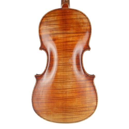 2440 - Violin labelled Audinot Mourot, Luthier á Paris no. 5, Annee 1973; also signed on the label, the one... 