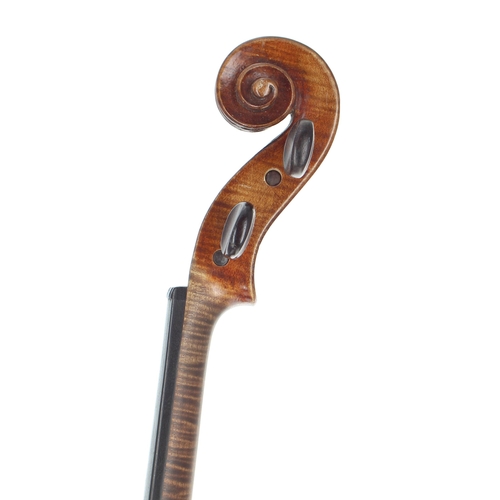 2440 - Violin labelled Audinot Mourot, Luthier á Paris no. 5, Annee 1973; also signed on the label, the one... 