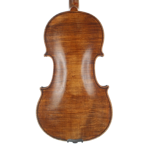 2452 - Late 19th century violin, probably French, 13 7/8