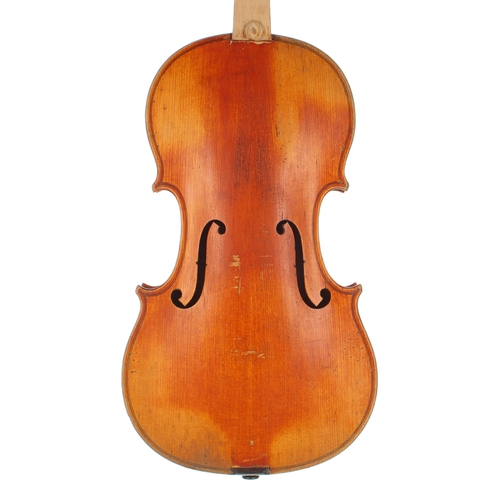 2456 - French violin circa 1910 labelled Antonio  Stradivarius..., 14 5/16