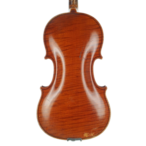 2459 - Early 20th century French violin labelled Antonio  Stradivarius..., 14 1/16