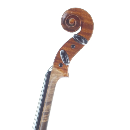 2459 - Early 20th century French violin labelled Antonio  Stradivarius..., 14 1/16