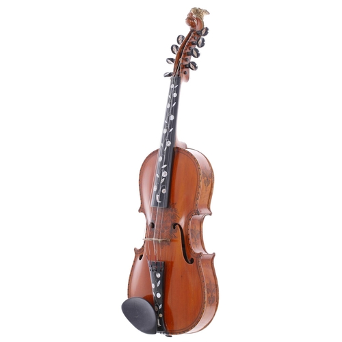 678 - The Lord of the Rings interest - 'The Rohan Fiddle', an interesting antique Norwegian Hardanger fidd... 