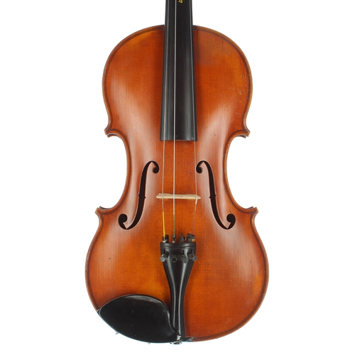 2460 - Good French J.T.L. violin labelled d'Apres J. Guarnerius and signed Thibouville Lamy on the label, t... 