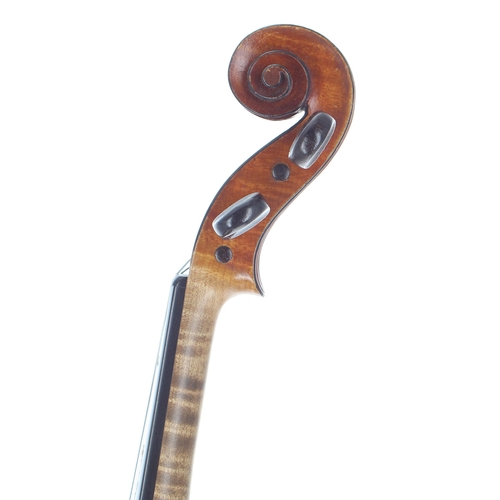 2460 - Good French J.T.L. violin labelled d'Apres J. Guarnerius and signed Thibouville Lamy on the label, t... 