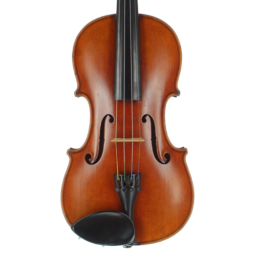 2465 - Good violin inscribed in pencil to the inner back Joseph Guarnerius copy... G. Wilhem, London, 1885,... 