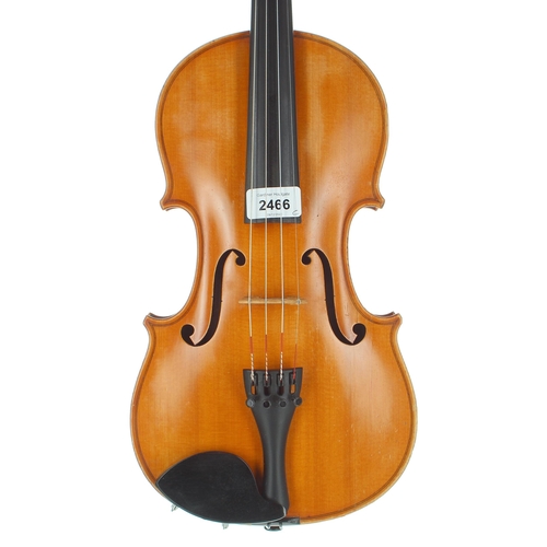 2466 - French violin labelled Laberte-Humbert Freres, Mirecourt, Exposition Internationale Brussels 1910, G... 