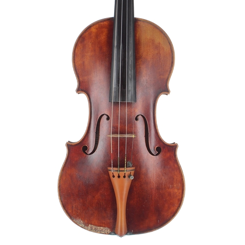 2470 - Contemporary English violin by and labelled Judith Moser, London 1998, the two piece back of faint m... 