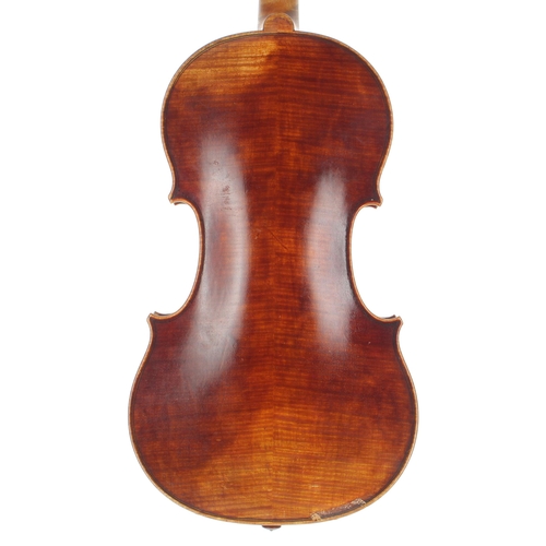 2470 - Contemporary English violin by and labelled Judith Moser, London 1998, the two piece back of faint m... 