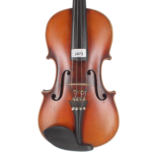 2472 - Dresden viola circa 1900, 15 3/16