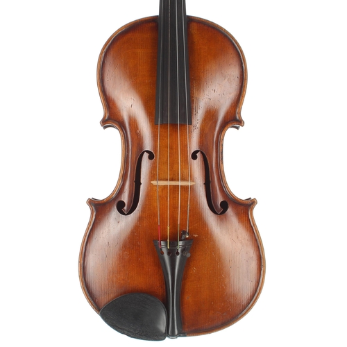 2473 - Good English viola by and labelled J.W. Owen, maker Leeds; also signed John W. Owen, Leeds, June 23r... 