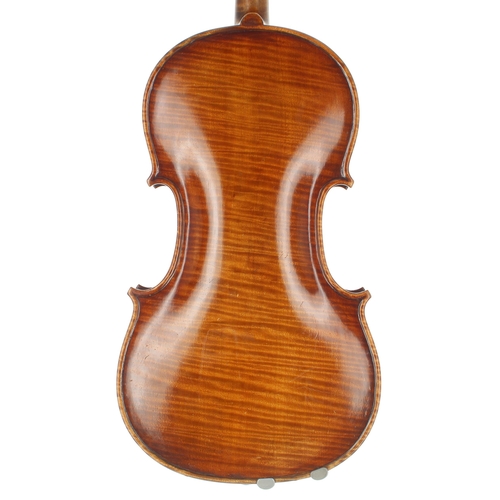 2473 - Good English viola by and labelled J.W. Owen, maker Leeds; also signed John W. Owen, Leeds, June 23r... 