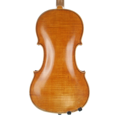 2475 - Good English violin by and labelled George Pyne, maker, London, Anno 1915, also inscribed G. Pyne, L... 