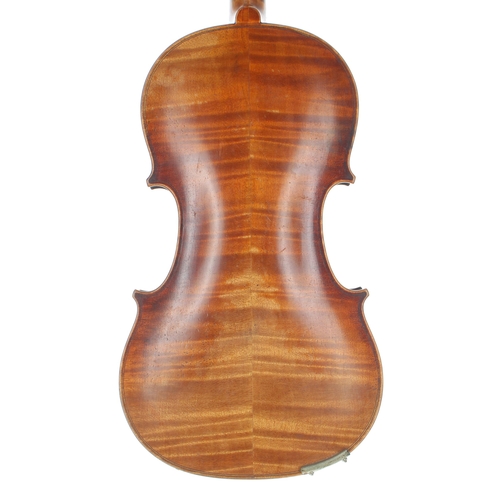 2476 - French violin of the Caussin School circa 1890, labelled copied Micolaus Amatius Cremoniea..., the t... 