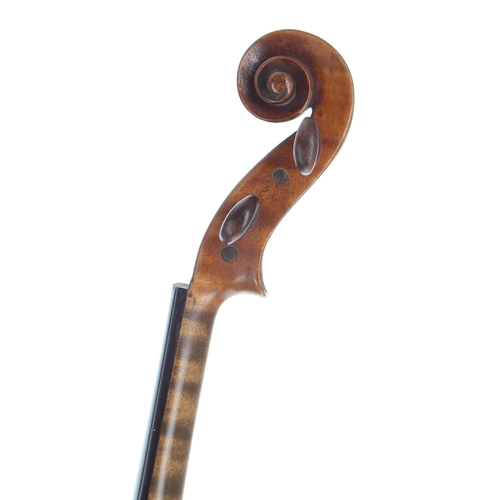 2476 - French violin of the Caussin School circa 1890, labelled copied Micolaus Amatius Cremoniea..., the t... 