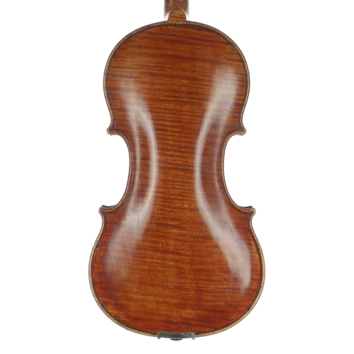 2478 - Fine French violin by and ascribed to Paul Bailly, labelled 10 Medaeilles Or, Vermeil, Argent et Bro... 