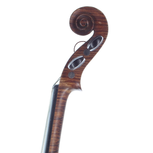 2478 - Fine French violin by and ascribed to Paul Bailly, labelled 10 Medaeilles Or, Vermeil, Argent et Bro... 