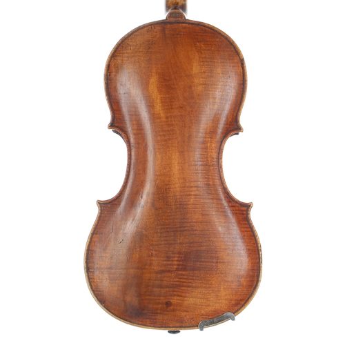 2480 - Interesting violin labelled Geo Batista Gabbriella fece in Firenze 1750; also stamped G.B.G. within ... 