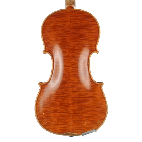 2481 - Dresden violin circa 1890, 14 1/16