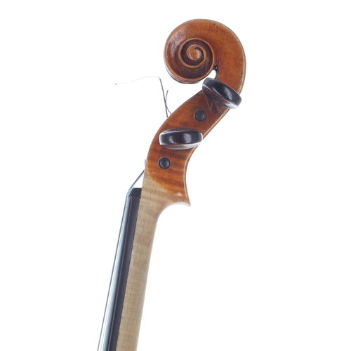 2481 - Dresden violin circa 1890, 14 1/16