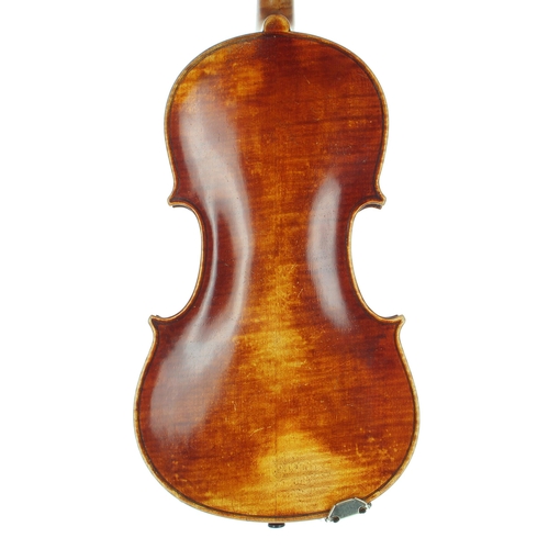 2485 - English violin by and labelled William Robinson, Plumstead, London, A.D. 1924 no. 103; also bearing ... 