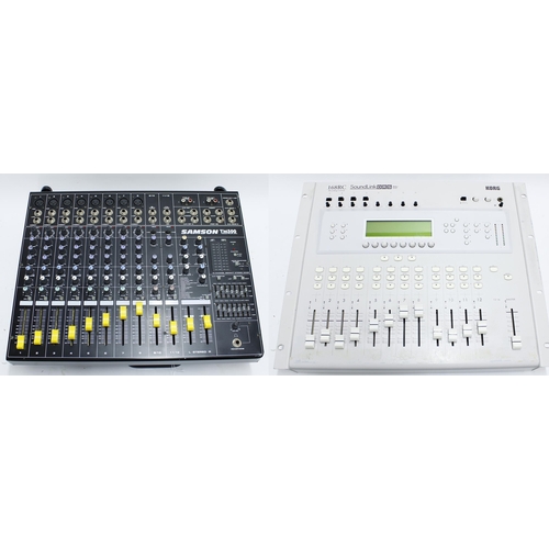 1232 - Samson TM500 power stereo mixer; together with a Korg 168RC Soundlink recording console and a Philip... 