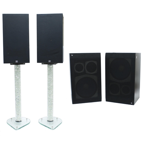 1255 - Pair of Schneider hifi speakers; together with a pair of Monitor Audio hifi speakers and a pair of A... 