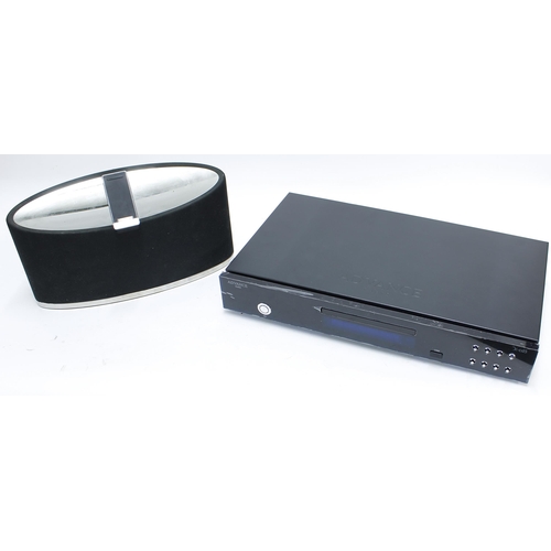 1263 - Bowers & Wilkins Zeppelin mini iPhone dock speaker system, boxed; together with an Advance X-CD5... 