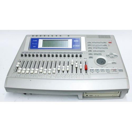 1288 - Korg D1600 digital recording studio, with manual and associated cables