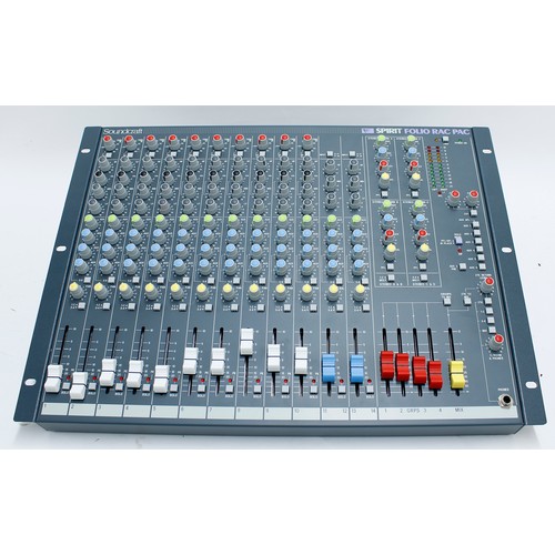 1301 - Soundcraft Spirit Folio Rac Pac powered rack mountable mixer, with box and manual