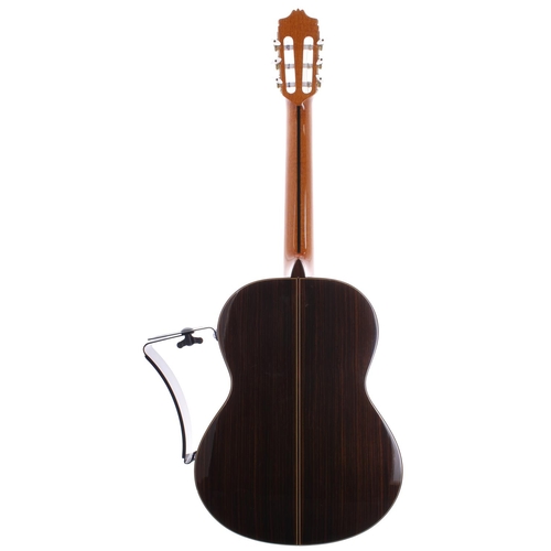 1421 - Juan S. Rivas Model 7 classical guitar, made in Spain; Back and sides: Indian rosewood, minor surfac... 