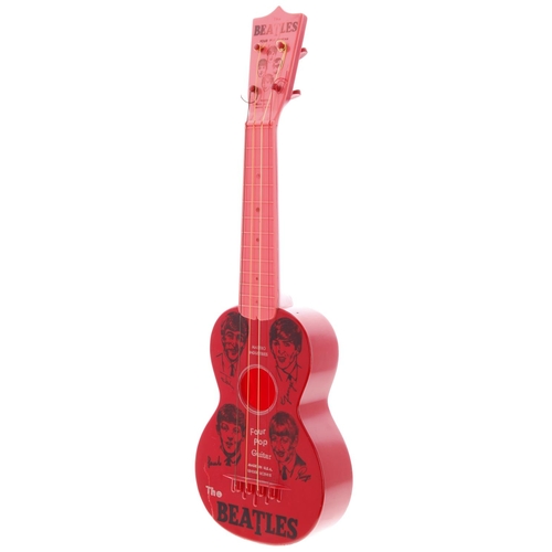 723 - The Beatles - Maestro Industries Four Pop plastic guitar (split to front)