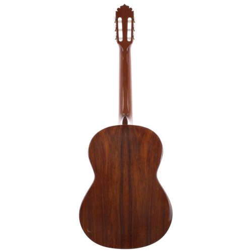 1418 - Manuel Rodriguez e Hijos Model C1 classical guitar; Back and sides: rosewood, lacquer clouding; Top:... 