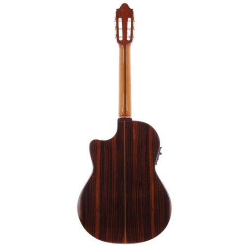 1415 - Camps NAC-4 electro-classical guitar, made in Spain; Back and sides: rosewood; Top: natural spruce; ... 