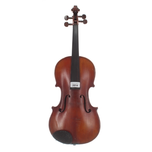 2014 - French violin circa 1910 labelled Nicolas Lupot..., 14 1/8