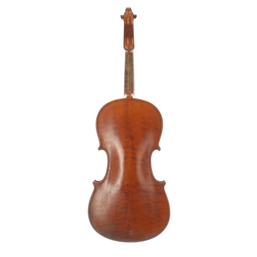 2015 - Interesting late 19th century violin, unlabelled, 14 3/8