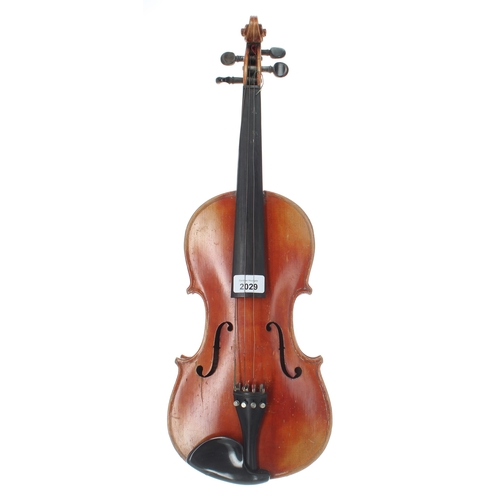 2029 - German violin circa 1890, 14 3/16