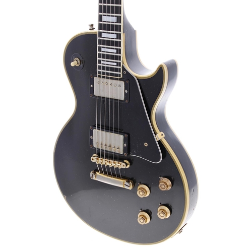 428 - 1973 Gibson Les Paul Custom electric guitar, made in USA, serial no. 1xxxx0; Body: black finish, hea... 