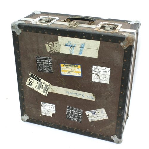 684 - John Entwistle - a multi-tier multi-section flight case bearing tape inscribed 'John Entwistle' and ... 