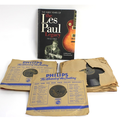 700 - Les Paul - approximately twenty 78 rpm records; together with Robb Lawrence's - 'The Early Years of ... 