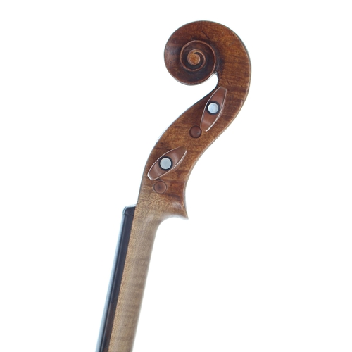 2490 - Interesting late 18th/early 19th century English violin labelled Joseph Guarnerius, 14 1/16