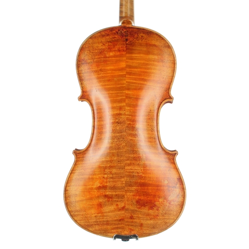 2493 - 19th century German violin possibly Lowendall, labelled and copy of Laurentius Storioni..., also sta... 