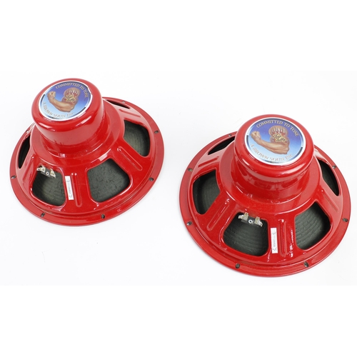 864 - Pair of Tone Tubby red 12