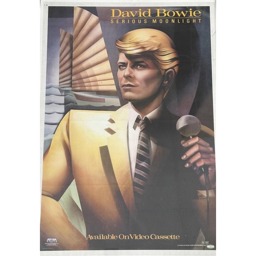 682 - David Bowie - 'Serious Moonlight' promotional poster, 26.75