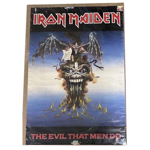 719 - Iron Maiden - four promotional posters including 'Bring Your Daughter to the Slaughter', 39.5