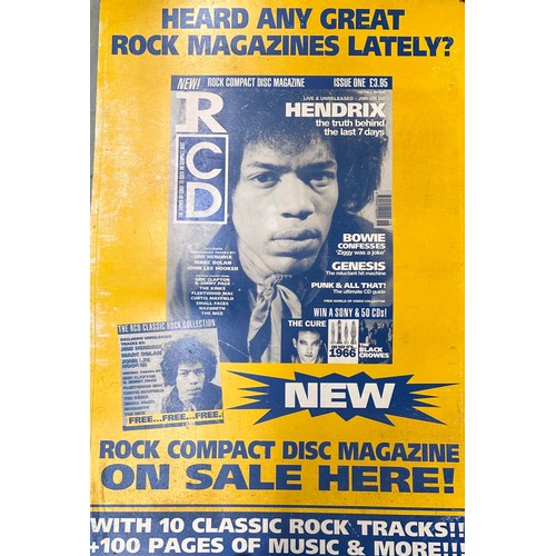 713 - Jimi Hendrix interest - a large WH Smith oversize promotional shop display featuring Jimi Hendrix, 6... 