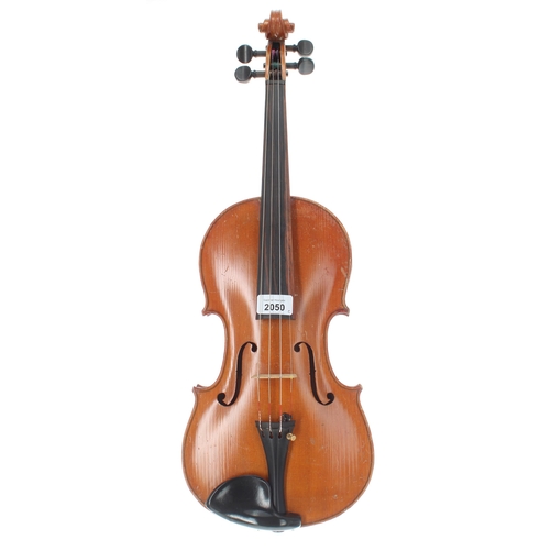 2050 - Bohemiam violin circa 1920, 14 3/16