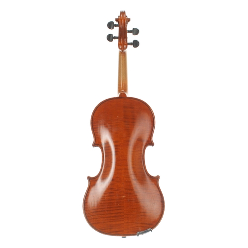 2051 - Early 20th century violin, 14 1/8